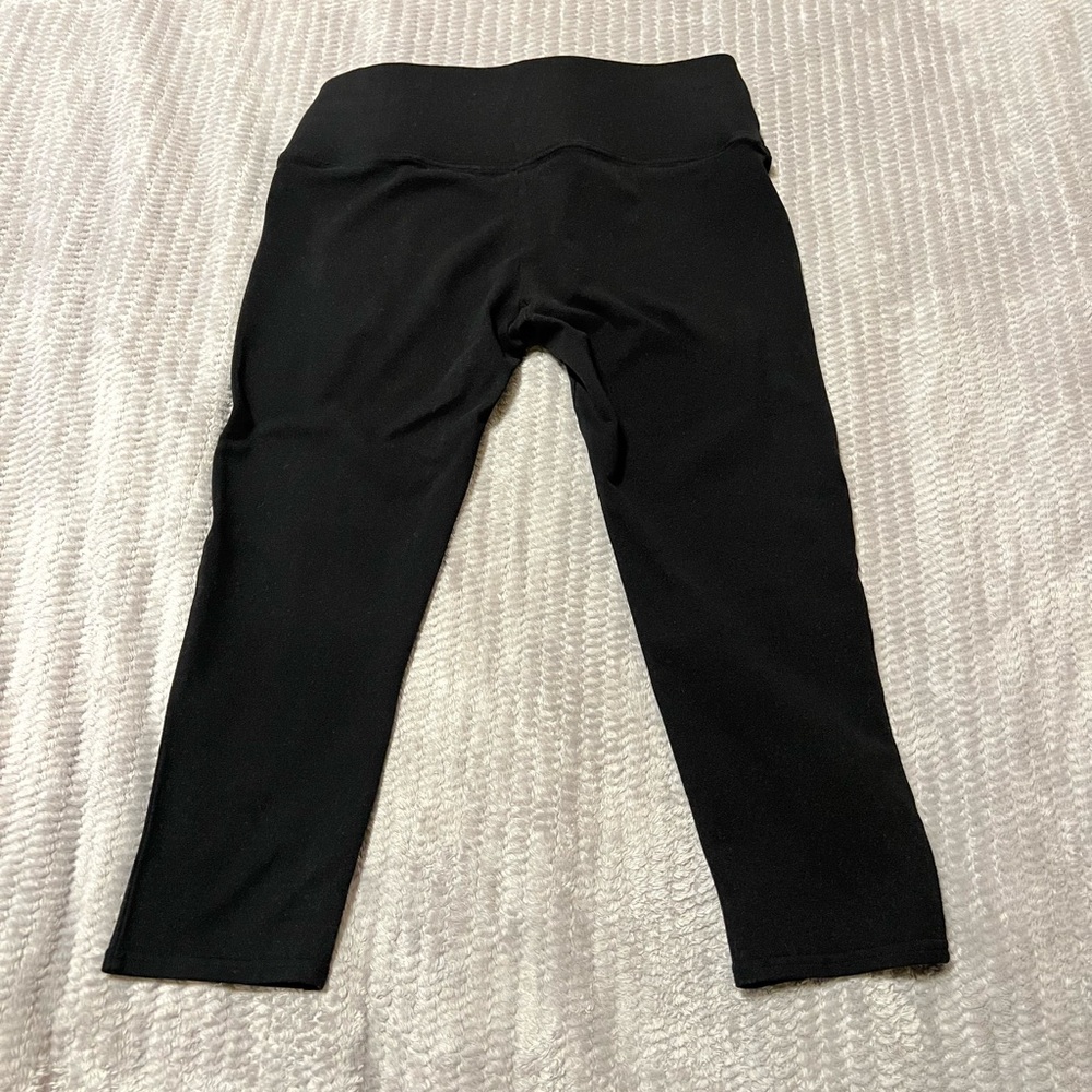 SPANX cropped black leggings
